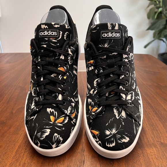 Rare 🦋 Adidas Farm Rio Sz 10 Butterfly Women Canvas Shoe Court Sneaker Designer - Picture 3 of 7